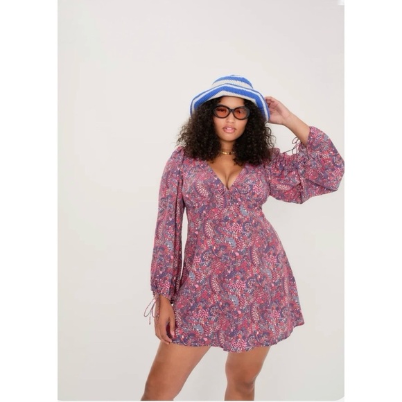 For Love & Lemons FLL Tonya Mini Dress Sz L - Picture 8 of 13